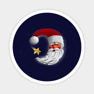 Santa Claus Moon and Star Magnet